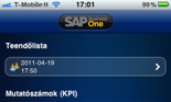 SAP Business One iPhone tevékenység